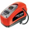 BLACK & DECKER Gonfleur-Compresseur Filaire - 11 Bars - 160 PSI - 220 V Ou Allume-cigare 12V - Fourni Avec 1 Aiguille Et 2 Embouts (ASI300-QS) -FAVEX Soldes Boutique 13949972 1