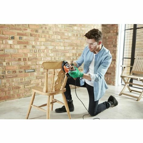 BLACK & DECKER Multiponceuse Autoselect Filaire - 220 W - Vitesse Max 3000 Trs/min - 21 Accessoires - Livrée En Boite à Outil (KA280LKA-QS) 5 BLACK & DECKER Multiponceuse Autoselect Filaire - 220 W - Vitesse Max 3000 Trs/min - 21 Accessoires - Livrée En Boite à Outil (KA280LKA-QS) – Image 3