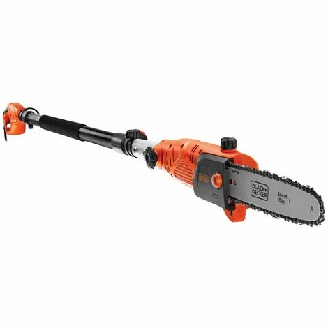 BLACK & DECKER Elagueur Sur Perche Filaire - 800 W - Vitesse 11 M/s - Manche De 1,74 M à 2,44m - Branche Ø = 17cm - Guide De 25 Cm (PS7525-QS) 3 BLACK & DECKER Elagueur Sur Perche Filaire - 800 W - Vitesse 11 M/s - Manche De 1,74 M à 2,44m - Branche Ø = 17cm - Guide De 25 Cm (PS7525-QS)