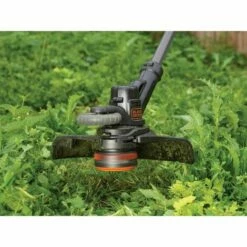 BLACK & DECKER Coupe-bordures Sans Fil - 28 Cm - 18 V - 2 Ah - Vitesse Variable Eco-Turbo - Tête 180° Et Roue Dresse-bordures (STC1820PC-QW) -FAVEX Soldes Boutique 13949999 4