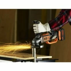 BLACK & DECKER Meuleuse D'angle Sans Fil - 18V - 4 Ah - 8000 Trs/mn - 1 Batterie - 1 Disque - Poignée 3 Positions (BCG720M1-QW) -FAVEX Soldes Boutique 13950008 3