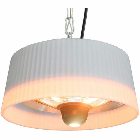 Favex - Chauffage Sirmione Suspendu Blanc - Electrique - Extérieur - Jusqu'à 8 M² - 74 X 74 X 33,5 Cm - Blanc 3 Favex - Chauffage Sirmione Suspendu Blanc - Electrique - Extérieur - Jusqu'à 8 M² - 74 X 74 X 33,5 Cm - Blanc