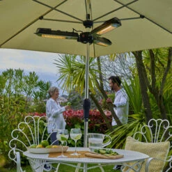 Favex - Chauffage électrique Bari 3 Têtes - Extérieur - Structure Inox - 3 Positions De Chauffe 650/ 1300/ 2000 W - Adaptable Sur Un Mât De 25 à 60 Mm - 100 X 100 X 8 Cm - Gris -FAVEX Soldes Boutique 18809674 3