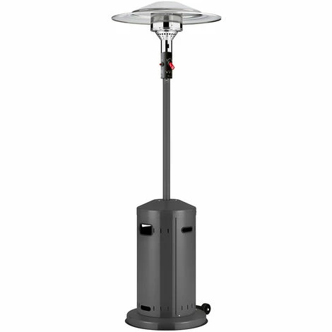 Favex - Parasol Chauffant Gaz Anthracite - Extérieur - Prêt à L'emploi Livré Avec Tuyau Et Détendeur - 3 à 8 KW - 12 M² - Housse, Roulettes Et Connectique Incluse - 76 X 76 X 230 - Gris 3 Favex - Parasol Chauffant Gaz Anthracite - Extérieur - Prêt à L'emploi Livré Avec Tuyau Et Détendeur - 3 à 8 KW - 12 M² - Housse, Roulettes Et Connectique Incluse - 76 X 76 X 230 - Gris