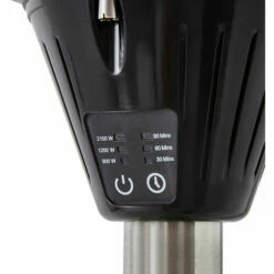 Favex - Parasol Chauffant électrique Milan Rétractable- Extérieur - 3 Puissances De Chauffe - Économique - Résistant - 58,5 X 58,5 X170/ 205 Cm - Argent -FAVEX Soldes Boutique 18809698 4