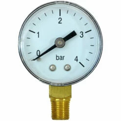 Manomètre 0-4 Bar - Raccord Vertical Mâle 10x100 - Favex