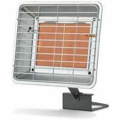 Favex - Radiant De Chantier Au Gaz à Poser 3500W - Extérieur - Brûleur Céramique Infrarouge - 2 Puissances De Chauffe - Jusqu'à 25 M² - Acier - Gris