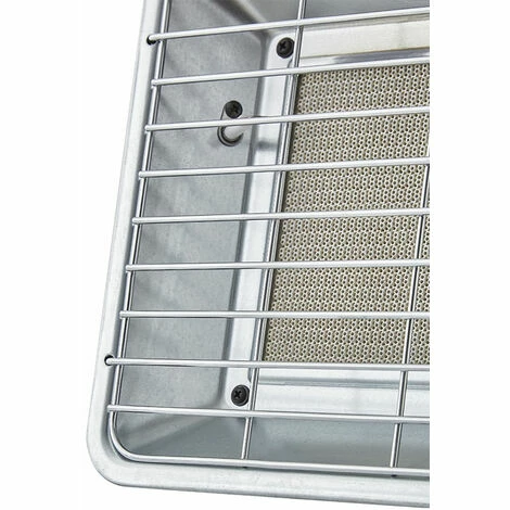 Favex - Radiant De Chantier Au Gaz à Poser 3500W - Extérieur - Brûleur Céramique Infrarouge - 2 Puissances De Chauffe - Jusqu'à 25 M² - Acier - Gris 4 Favex - Radiant De Chantier Au Gaz à Poser 3500W - Extérieur - Brûleur Céramique Infrarouge - 2 Puissances De Chauffe - Jusqu'à 25 M² - Acier - Gris – Image 2