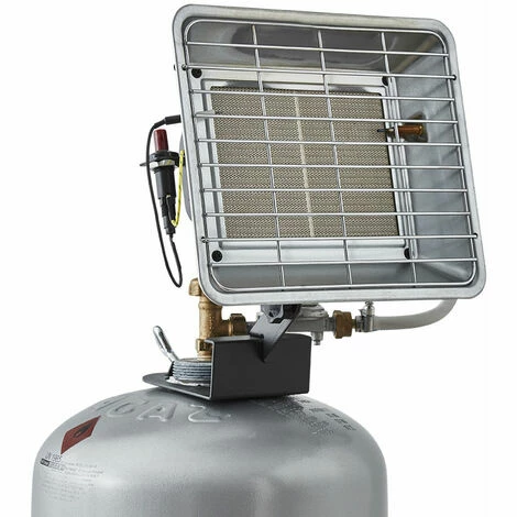 Favex - Radiant De Chantier Au Gaz à Poser 3500W - Extérieur - Brûleur Céramique Infrarouge - 2 Puissances De Chauffe - Jusqu'à 25 M² - Acier - Gris 6 Favex - Radiant De Chantier Au Gaz à Poser 3500W - Extérieur - Brûleur Céramique Infrarouge - 2 Puissances De Chauffe - Jusqu'à 25 M² - Acier - Gris – Image 4