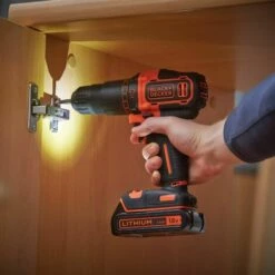 BLACK & DECKER BDCHD18K-QW Perceuse à Percussion Sans Fil - 18 V - 1,5 Ah - 2 Vitesses - 1 Batterie - Chargeur Inclus - Livrée En Coffret -FAVEX Soldes Boutique 34599062 5