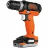 BLACK & DECKER BDCDD12S1-QW Perceuse-Visseuse Sans Fil - 12 V - 1,5 Ah - 1 Batterie - Chargeur Inclus - Livrée En Sac De Rangement -FAVEX Soldes Boutique 34599101 1
