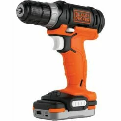 BLACK & DECKER BDCDD12S1-QW Perceuse-Visseuse Sans Fil - 12 V - 1,5 Ah - 1 Batterie - Chargeur Inclus - Livrée En Sac De Rangement