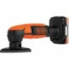 BLACK & DECKER KD900KA-QS Ponceuse De Détail Sans Fil - 12 V - 1,5 Ah - Plateau Triangulaire 89mm - 1 Batterie - 1 Abrasif Maille -FAVEX Soldes Boutique 34599465 1