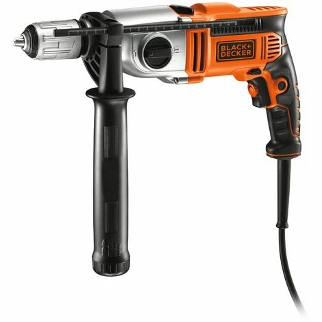 BLACK & DECKER Perceuse Visseuse Filaire 1100W Livrée En Coffret BLACK+DECKER KR1102K-QS 3 BLACK & DECKER Perceuse Visseuse Filaire 1100W Livrée En Coffret BLACK+DECKER KR1102K-QS