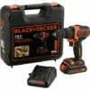 BLACK & DECKER Perceuse/visseuse 18V 2 Vitesses Dans Coffret Avec 1 Batterie 1,5Ah Et Chargeur - BLACK+DECKER BDCDD186K-QW -FAVEX Soldes Boutique 34599694 1