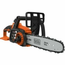 BLACK & DECKER Tronçonneuse 25cm Sans Fil Lithium 18 V - Tendeur De Chaîne Sans Outil (sans Batterie) BLACK+DECKER GKC1825LB-XJ