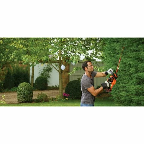 BLACK & DECKER Taille-Haies Sans Fil LITHIUM 18 V POWERCOMMAND- 4 Ah - 50 Cm BLACK+DECKER GTC18504PC-QW 4 BLACK & DECKER Taille-Haies Sans Fil LITHIUM 18 V POWERCOMMAND- 4 Ah - 50 Cm BLACK+DECKER GTC18504PC-QW – Image 2