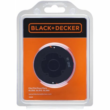 BLACK & DECKER Bobine 6 Mètres De Fil - Diamètre 1,5 Mm - Frappe Au Sol A6226-XJ 4 BLACK & DECKER Bobine 6 Mètres De Fil - Diamètre 1,5 Mm - Frappe Au Sol A6226-XJ – Image 2