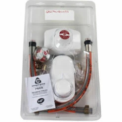 FAVEX Kit Propane Bi-bouteille - Lyres Inox 35cm - 1.3kg/h - 37mbar