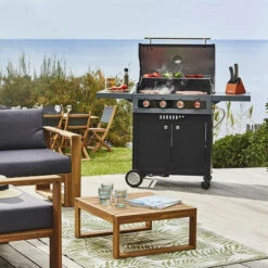Barbecue à Gaz Boston Black 4 Turbo Brasero Favex -FAVEX Soldes Boutique 54177811 4