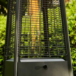 Favex - Parasol Chauffant Gaz Flamme Noir - Extérieur - Prêt à L'emploi Livré Avec Tuyau Et Détendeur - 13 Kw - 12m² - 51,5 X 57,5 X 228 Cm - Noir -FAVEX Soldes Boutique 55018252 5