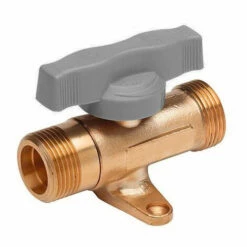 Robinet 1/4 Tour à Patte - DN15 - Raccord Mâle/Mâle G3/4 - Favex