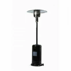 Parasol Chauffant FAVEX - Chauffage Extérieur - Gaz Propane - Housse De Protection - L 81 X P 81 X H 221 Cm - Noir