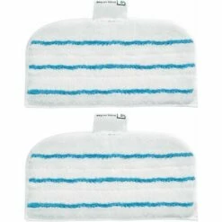 BLACK & DECKER 2 Patins En Microfibre Rectangulaires Multi-surfaces Pour Balais Vapeur BLACK+DECKER