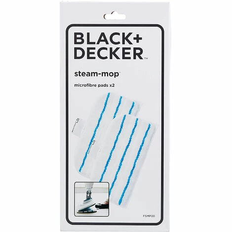 BLACK & DECKER 2 Patins En Microfibre Rectangulaires Multi-surfaces Pour Balais Vapeur BLACK+DECKER 6 BLACK & DECKER 2 Patins En Microfibre Rectangulaires Multi-surfaces Pour Balais Vapeur BLACK+DECKER – Image 5